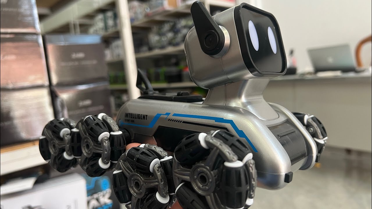 Unboxing Stunt Eight Wheel Robot Dog