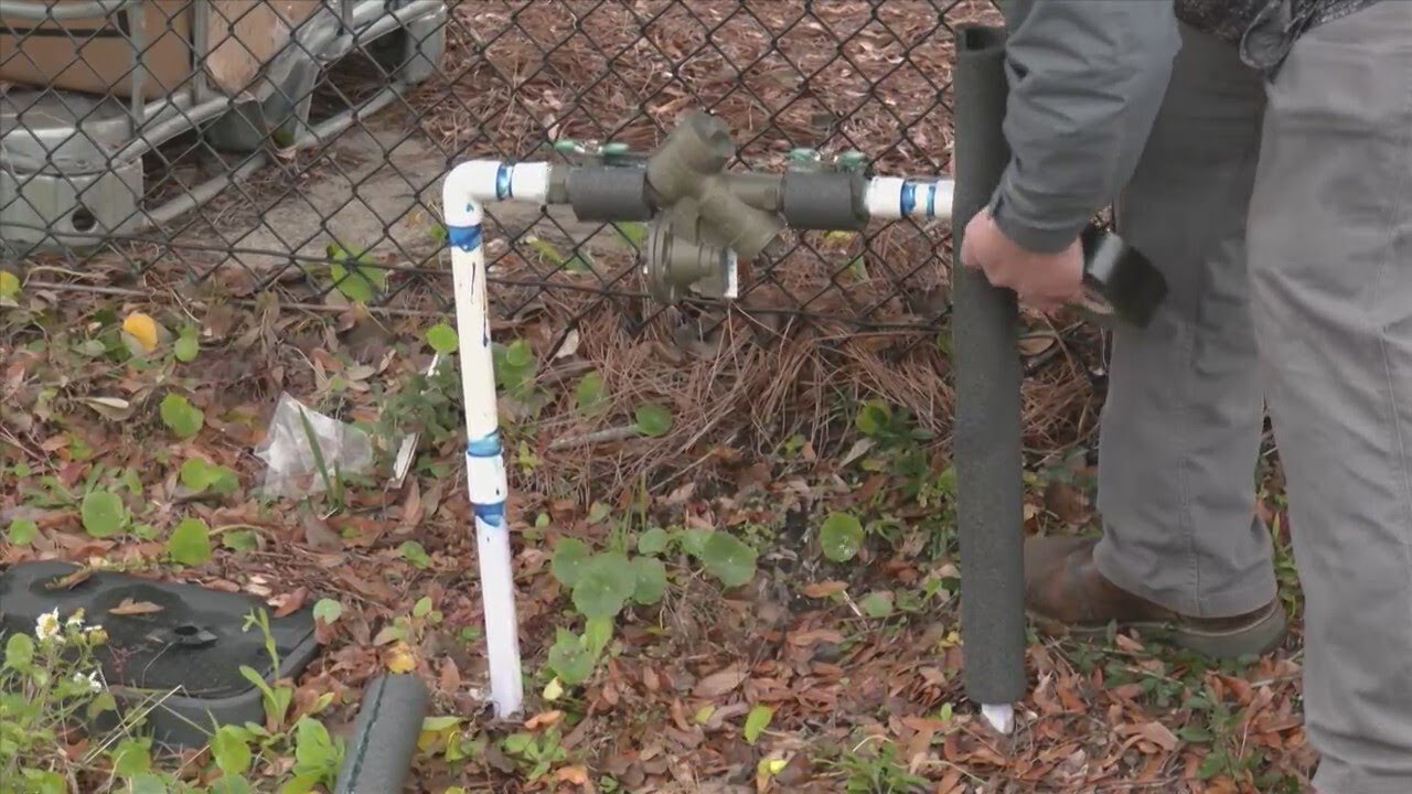 Protect your pipes and plants from freezing temperatures - YouTube