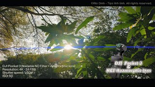 DJI Osmo Pocket 3 (Footage 4K) - K&F Anamorphic lens and Black Mist Filter mix Variable ND Filters screenshot 2