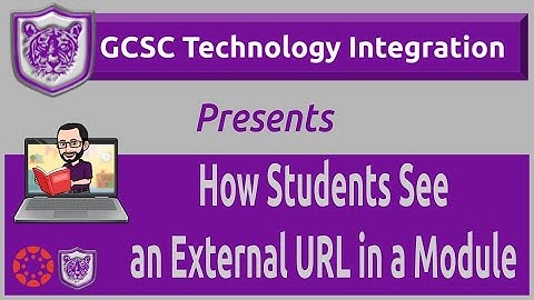 How Students See an External URL in a Canvas Module