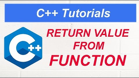 Return Value From Function in C++ #25 in Urdu/Hindi || My Academy