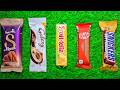 Satisfying Video Asmr Unboxing GIANT Sweets Chocolate and Rainbow Lollipops with Candy Cutting Asmr.