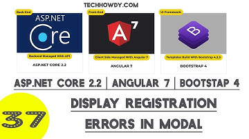 Angular 7 - Displaying Registration Errors on Modal Popup