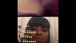 Saucy Santana and rapper YUNG MIAMI on INSTAGRAM LIVE 4\/5\/21