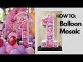 HOW TO MAKE A BALLOON MOSAIC | NUMBER ONE BALLOON STANDEE | BATTY BALLOONS