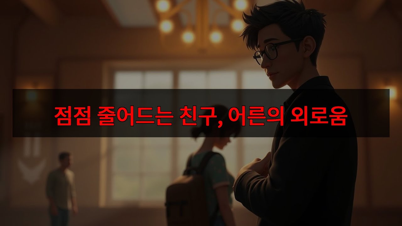 나이 들수록 친구 사라지는 이유 😥 어른의 외로움, 당신은?