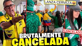 Mexicana le lanzó cerveza a Fan de Ecuador… y el internet la destruyó 😱💀