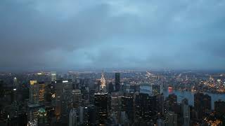 [10 Hours] Manhattan, NY Evening Time Lapse - Video &amp; Audio [1080HD] SlowTV