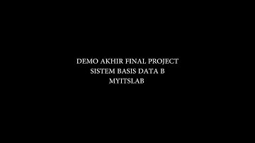DEMO AKHIR FINAL PROJECT SBD B