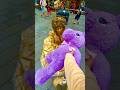 New gift for Gold Lady: Purple unicorn #grimaceshake #fyp #viral #trending #youtube #short #prank