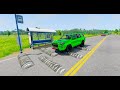 Cars vs massive speed bumps 061  beamng jorge games