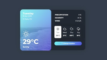 Simple Weather App Design Using Html Css And Javascript