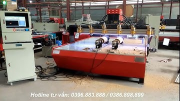 Báo giá máy cnc đục gỗ 3D phẳng kết hợp trục xoay đục tròn