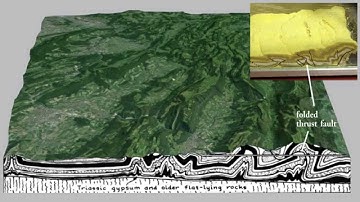 Fold/thrust belt on weak decollement material: Backthrusts, box folds, mushwad