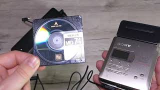 Egy Kihalt Technológia Sony Mz-R55 Minidisc Player Bemutató