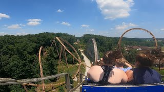 The Voyage Back Row POV at Holiday World