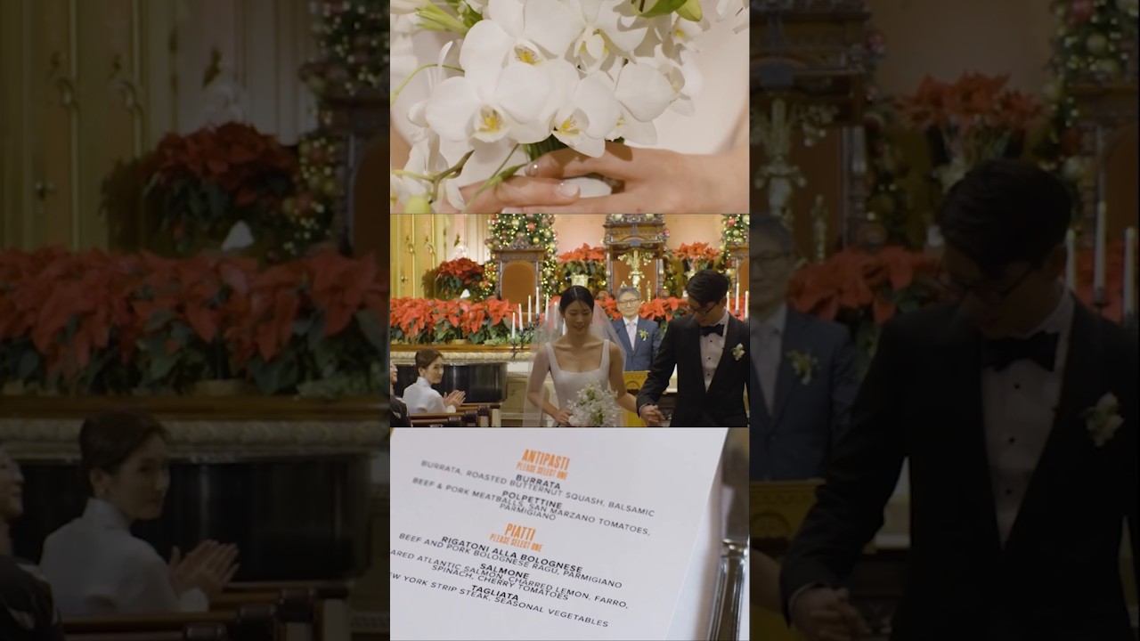 Beautiful Winter Wedding in New York City 🤍 