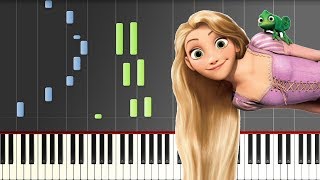 Video thumbnail of "'Tangled' – I See The Lights [Piano Tutorial](Synthesia)"