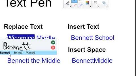 SMART Notebook Text Pen Tutorial
