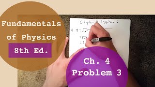 Fundamentals of Physics 8th Edition (Walker/Halliday/Resnick), Chapter 4, Problem 3 Solution