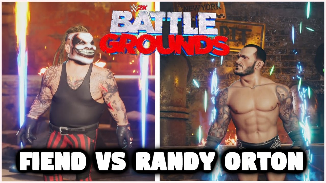 WWE 2K Battlegrounds - The Fiend Vs Randy Orton ( 1 Vs 1 )