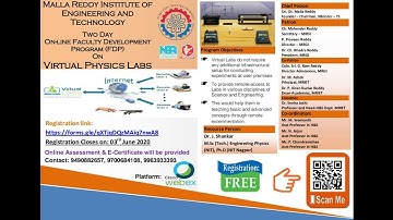 MRIET Day 1 - online Two Day FDP on Virtual Physics Labs ( Recorded-3gp)