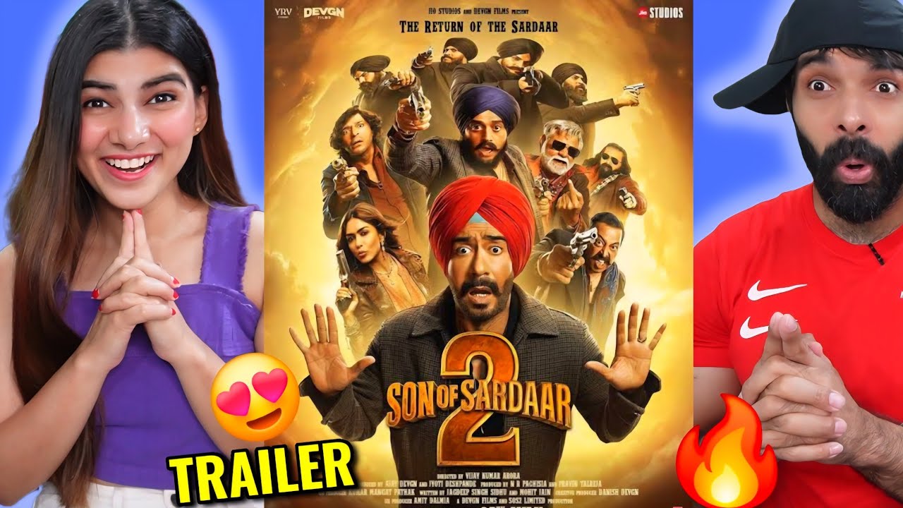 Son Of Sardaar 2 TRAILER REACTION | Ajay Devgn & Mrunal Thakur | Vijay Kumar Arora | 25th July