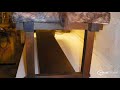 Tangerine modern furniture brindle hide bench