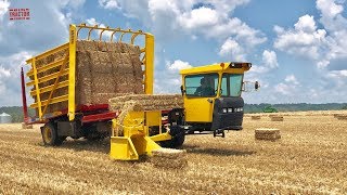 Harvesting Straw Bales New Holland H9870 Stack Cruiser