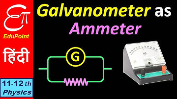GALVANOMETER as AMMETER || video in HINDI