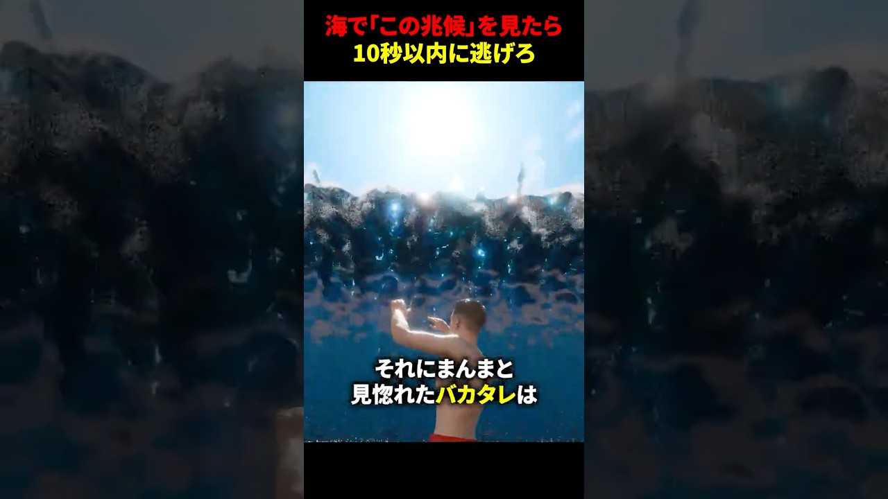 海で「この兆候」を見たら10秒以内に逃げろ #海外 #shorts