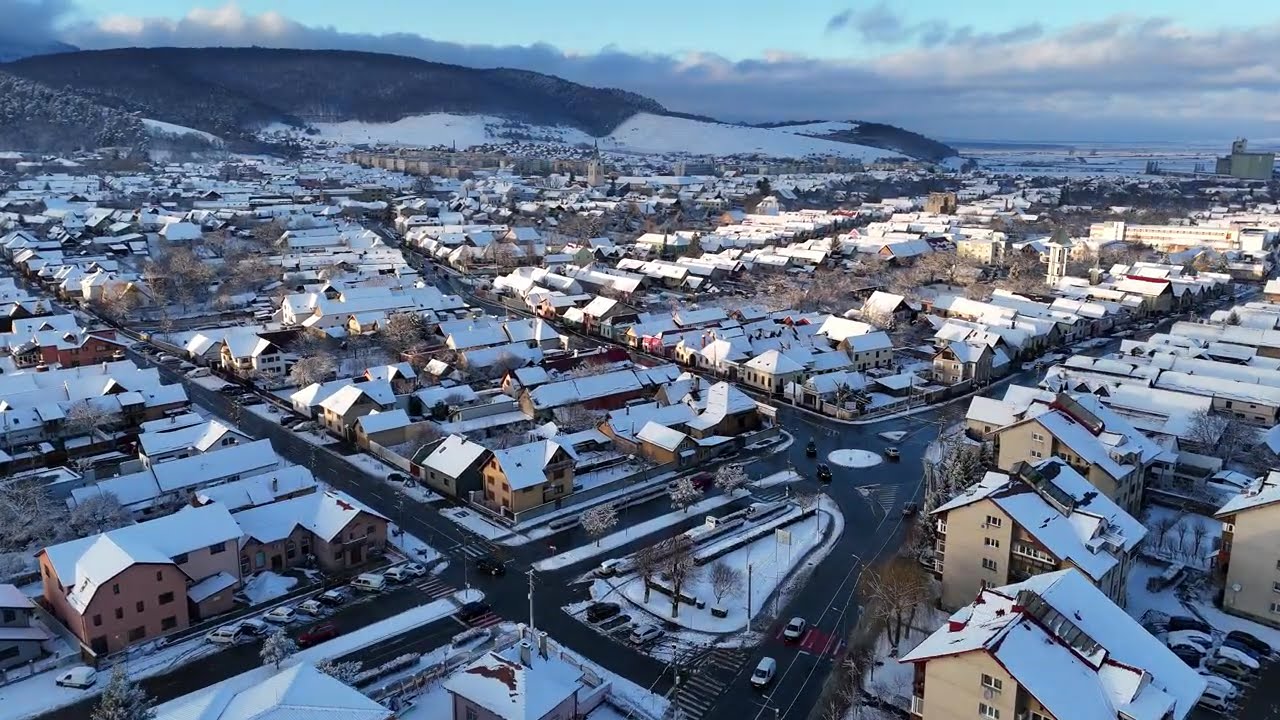 Codlea pe timp de iarnǎ