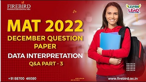 MBA MAT Feb 2023 | December Q&A | Data Interpretation Important Question Part 3 | Shortcuts #mat2023