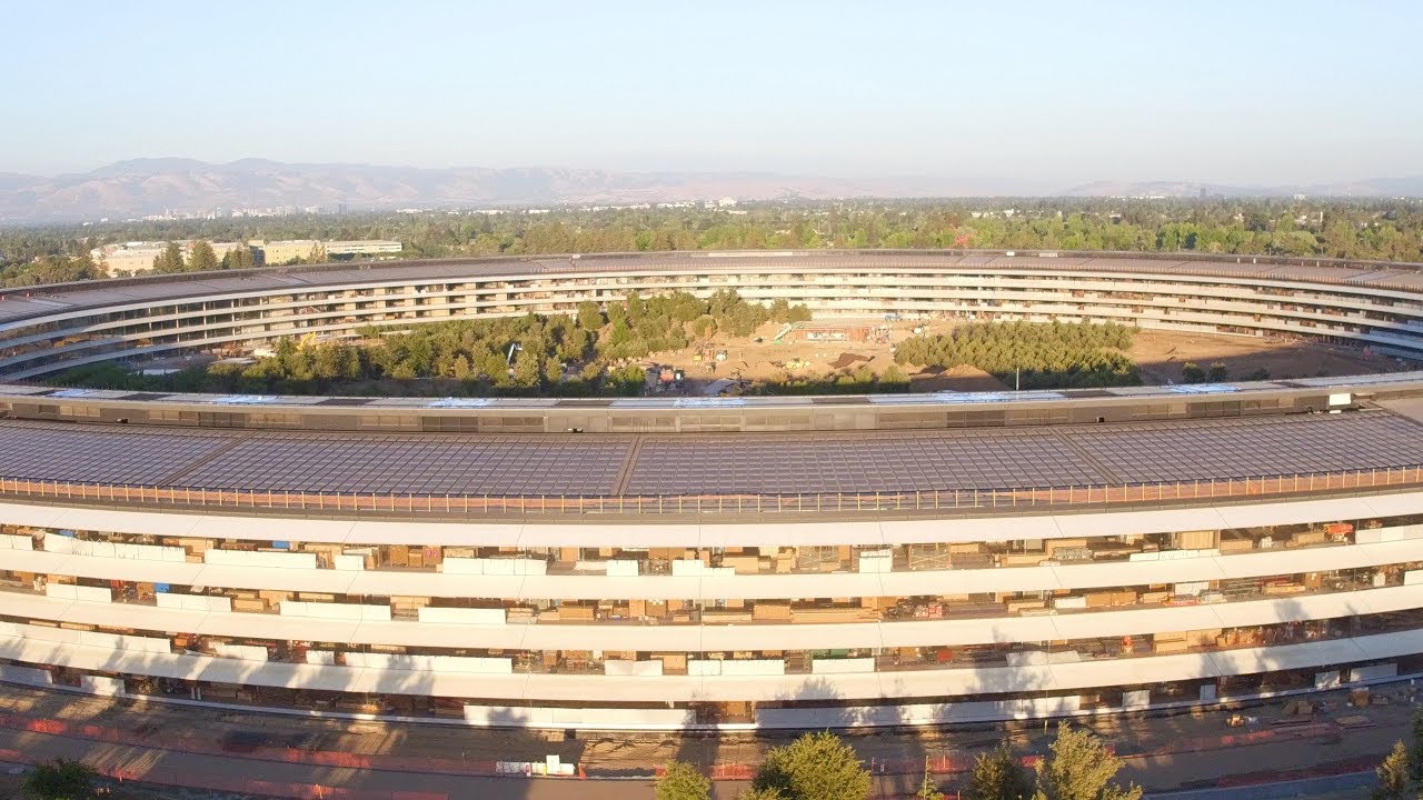APPLE PARK: Late July 2017 Aerial Update - YouTube