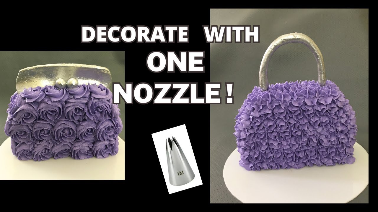 How To Make a Purse Cake With Just One Nozzle!