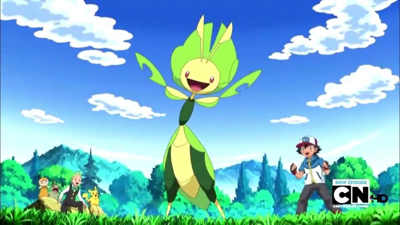 Ash Swadloon evolves into Leavanny YouTube