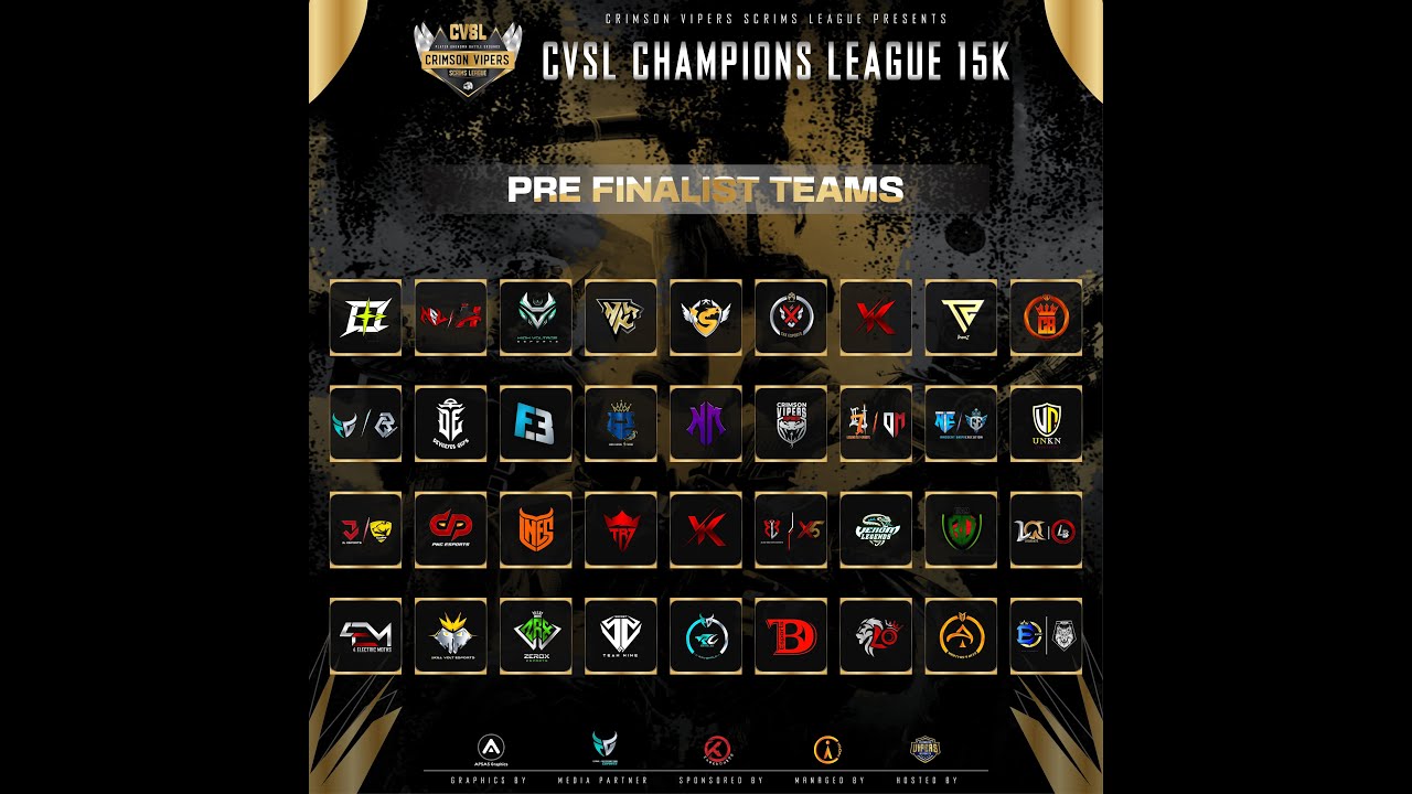 CVSL CHAMPIONS LEAGUE 15K | PREFINAL | GROUP B - YouTube