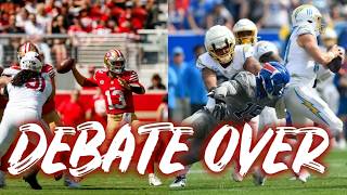 Tom Brady and Kurt Warner end Brock Purdy Justin Herbert debate