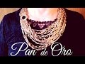 Collar exclusivo: pan de oro (ganchillo / crochet)