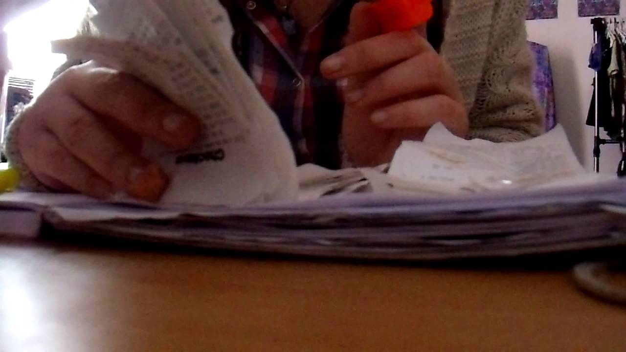 ASMR - paper slips and calculating