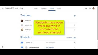 Google Classroom - Archiving Old Classes