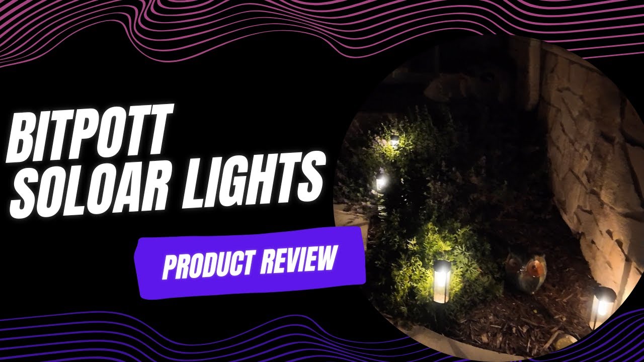 BITPOTT Solar Pathway Lights Garden Lights Outdoor Light Landscape Lighting - Review