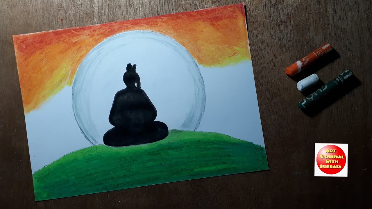 Swami Vivekananda Drawing Easy / Swami Vivekanand Drawing with Water Colour 🖌️🎨