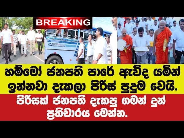 🚨හම්මෝ ජනපති පාරේ ඇවිද යමින් ඉන්නවා දැකලා පිරිස් පුදුම වෙයි.පිරිසක් ජනපති දැක දුන්ප්‍රතිචාරය මෙන්න.