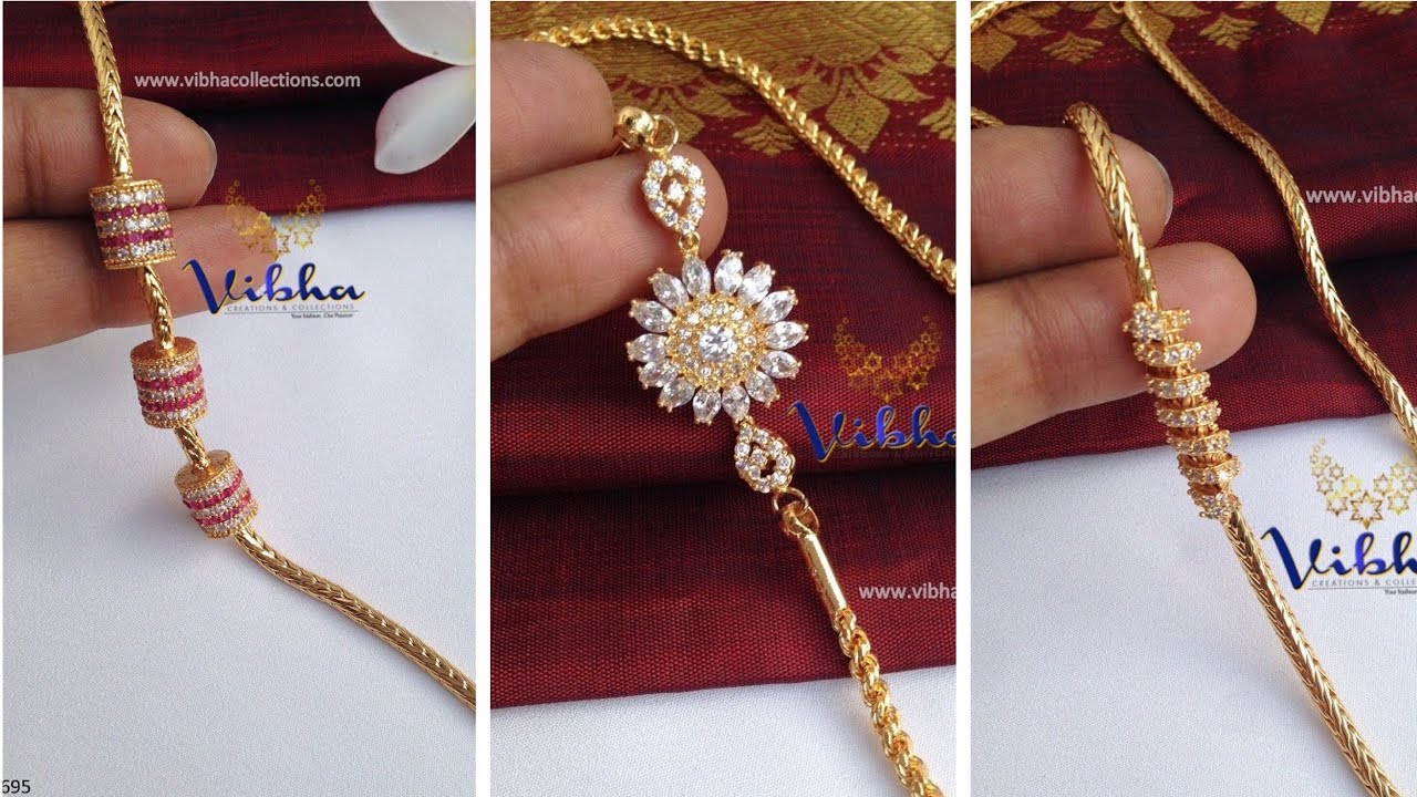 Latest Gold Chain Designs With Weight|Traditional Thali Chain Designs ...