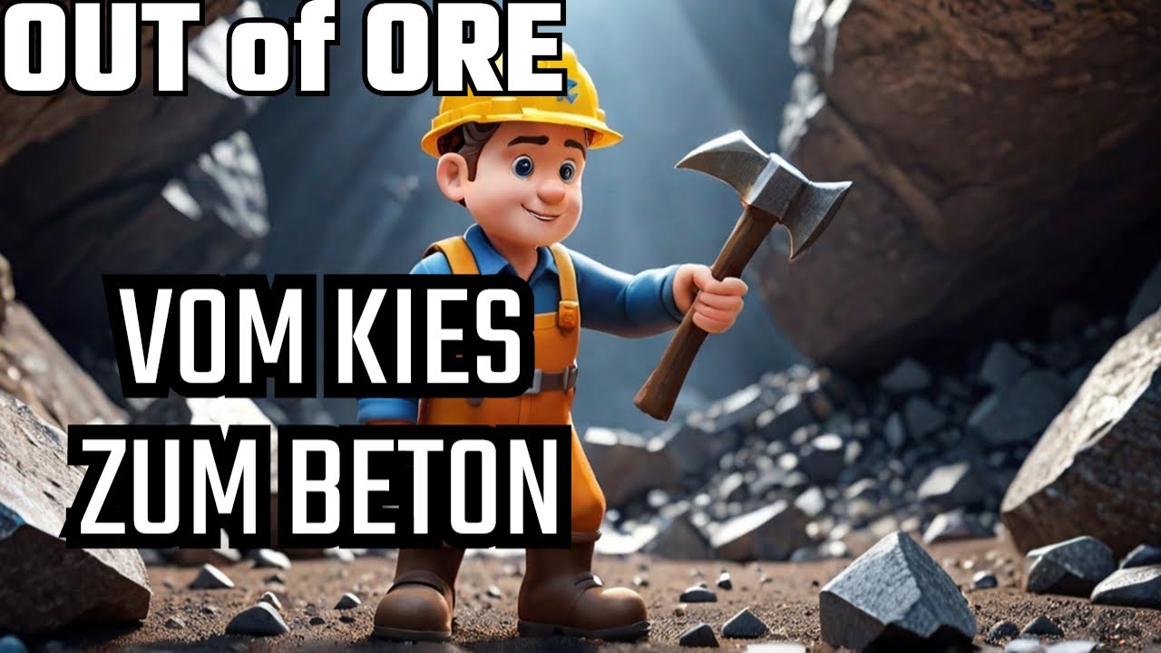 Von Kies zu Beton: Die Produktionskette einfach erklärt in Out of Ore!