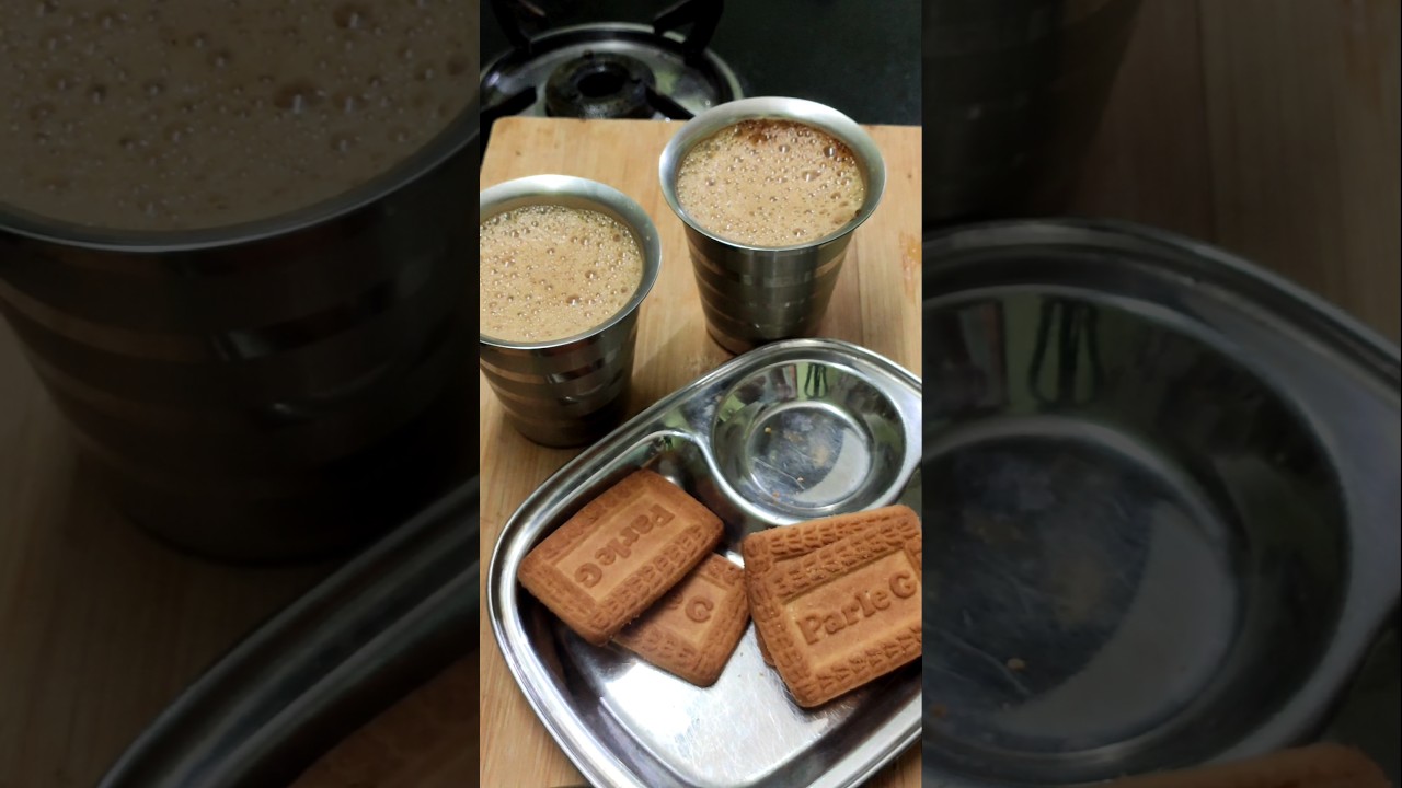 Coffee with Parle-G Royale✨Loving the new larger Parle-G Royale biscuit! 🍪 ✨😋#parleg #coffee