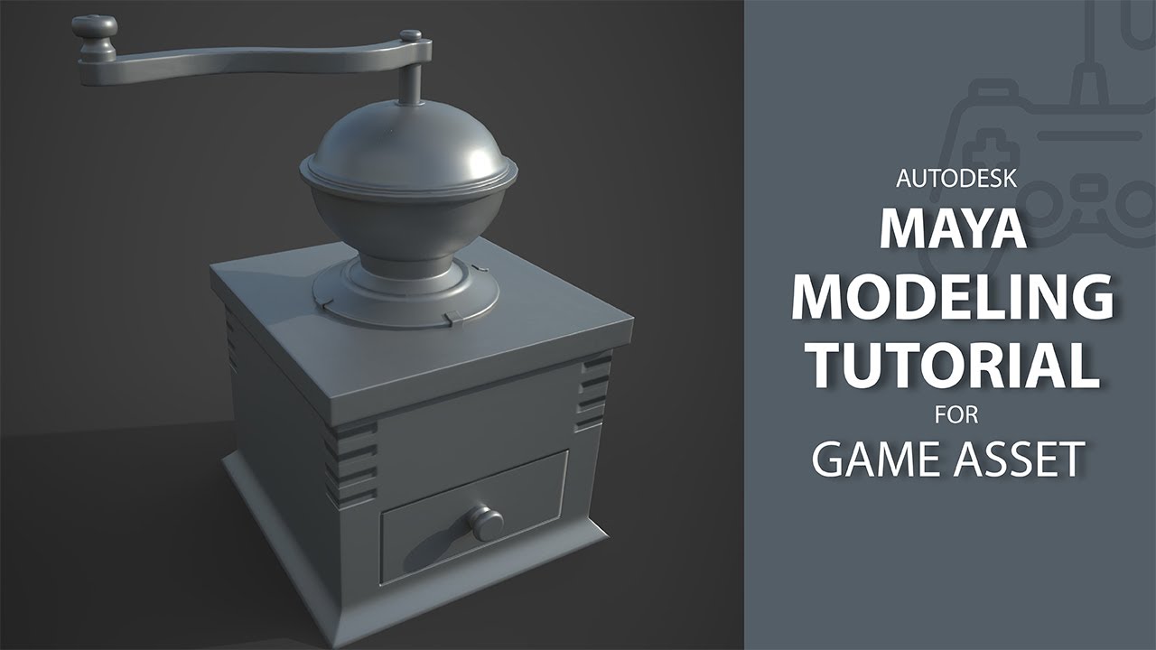 Vintage Coffee Machine / Game Asset / 3D Modeling Tutorial In Maya [Part_01]