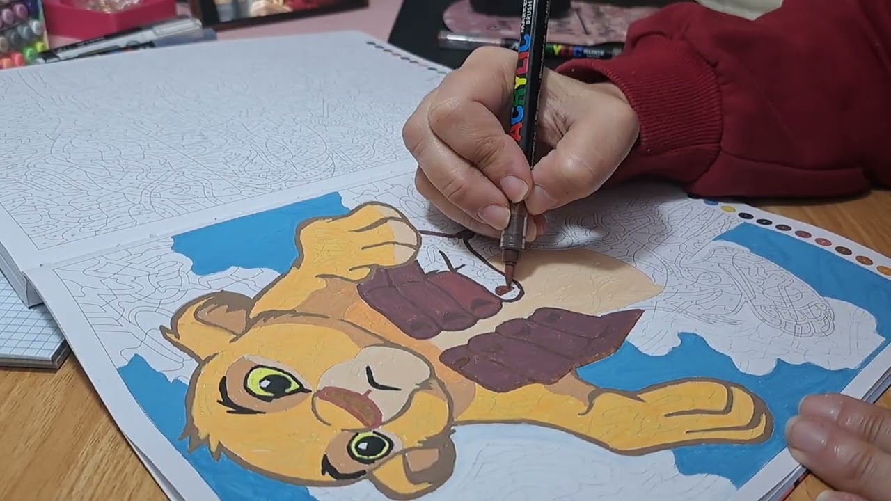 Мы вместе рисовали.