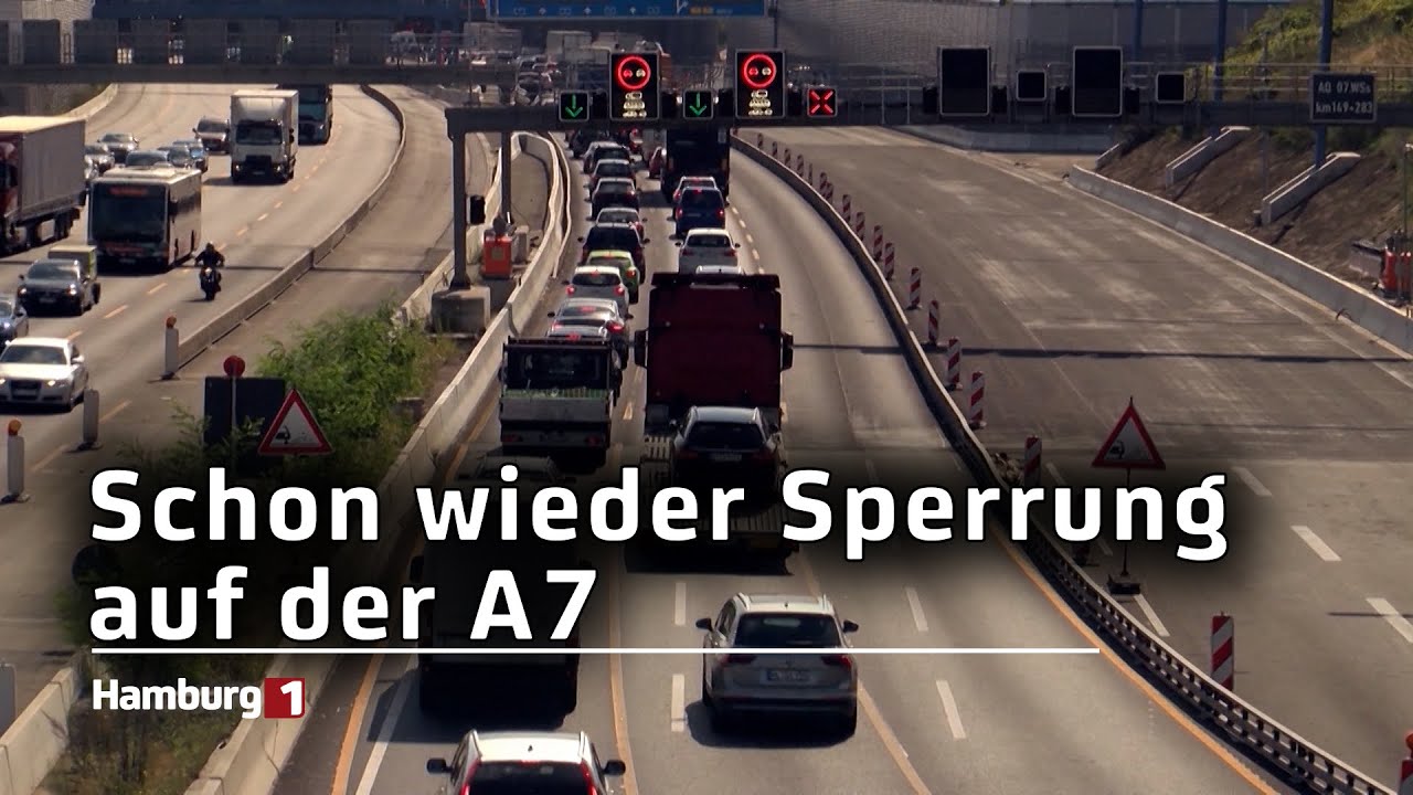 Nächtliche Sperrung auf A7 am Wochenende bereits ab Dienstagnacht nur